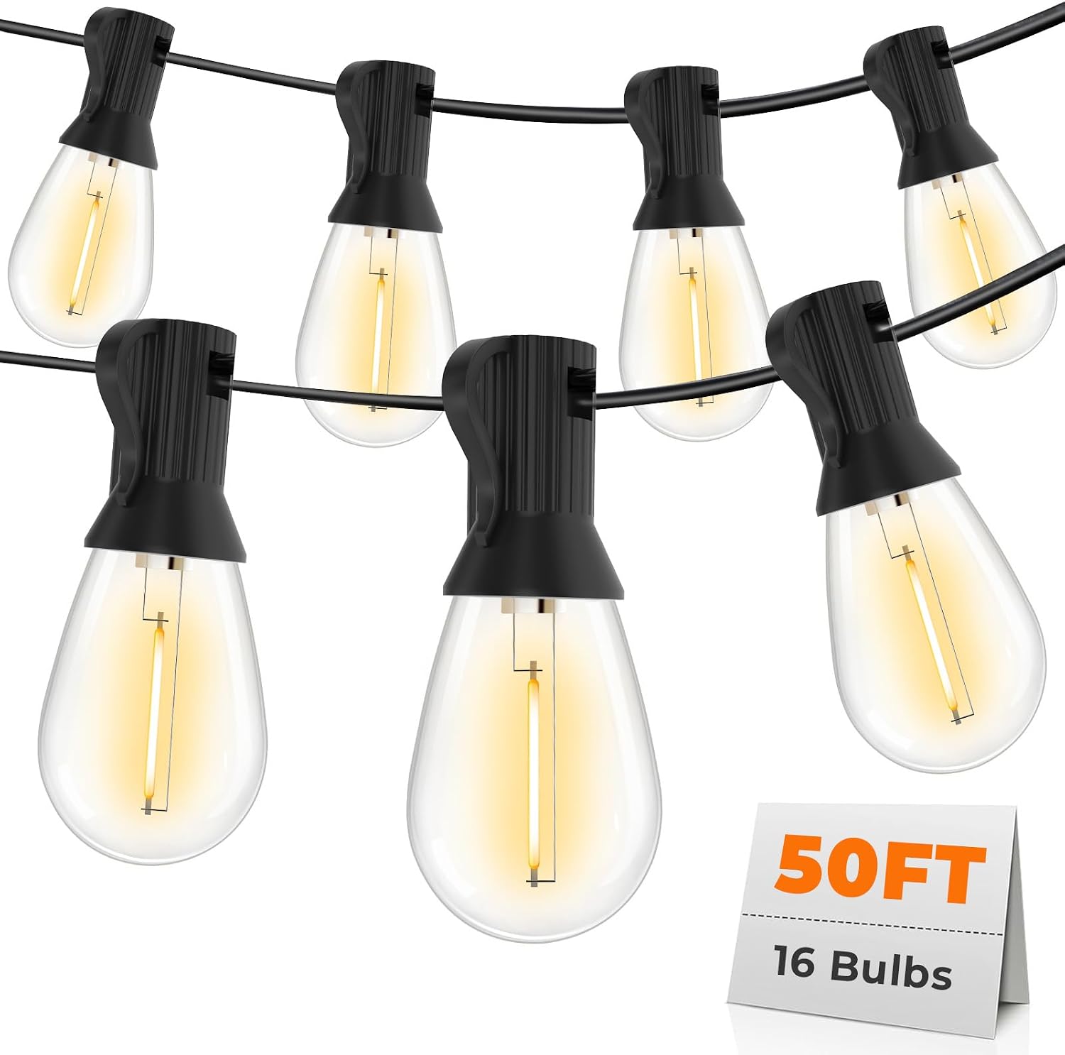 LED String Lights Outdoor 50ft