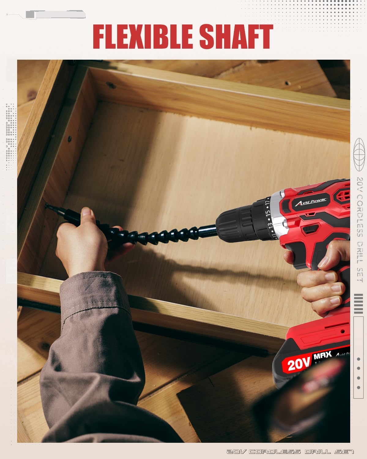 Electric Drill 20V Cordless