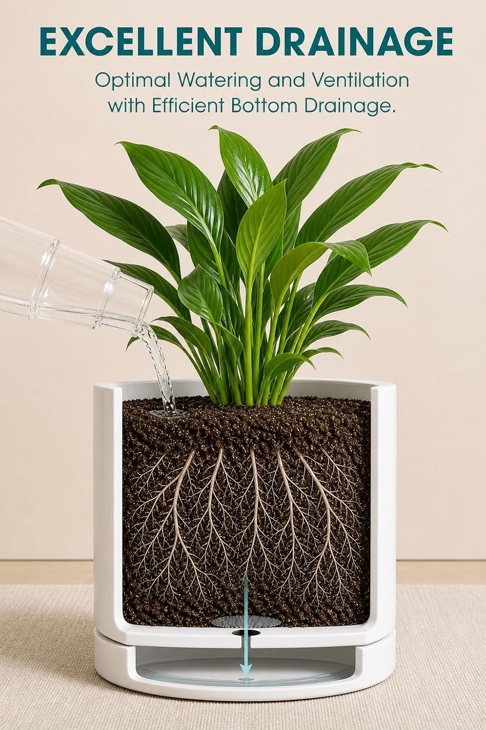 Ceramic Plant Pot Set 3-Pack