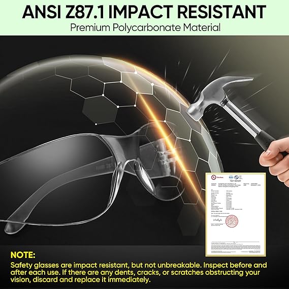 Safety Glasses & Gloves Set