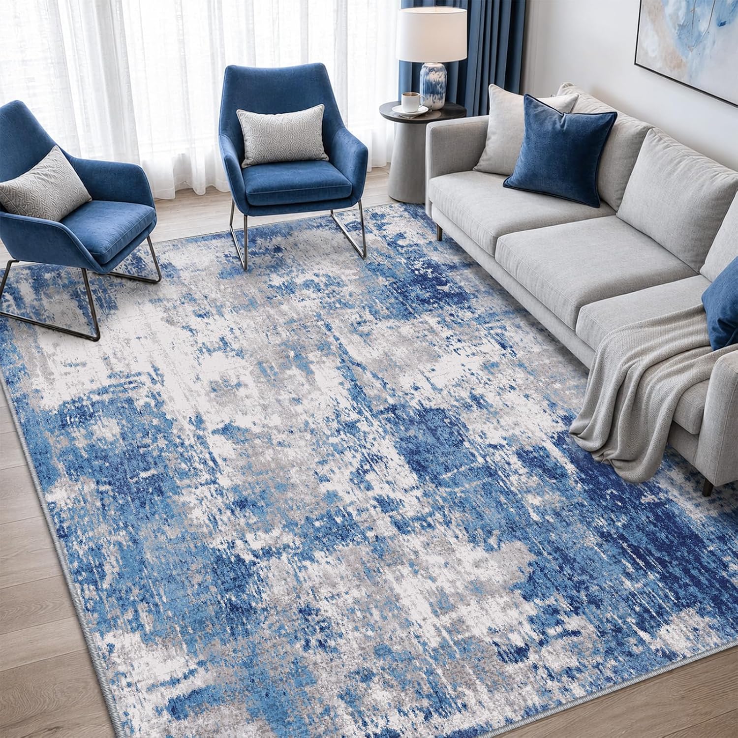 Non-Slip Area Rug 5×7 ft