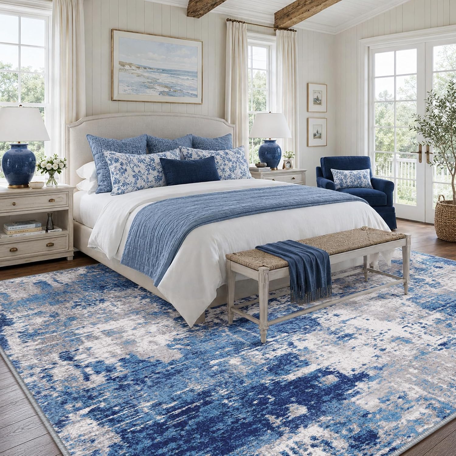 Non-Slip Area Rug 5×7 ft