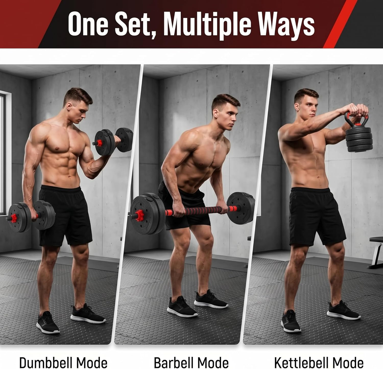 Adjustable Dumbbell Set 2x25lbs