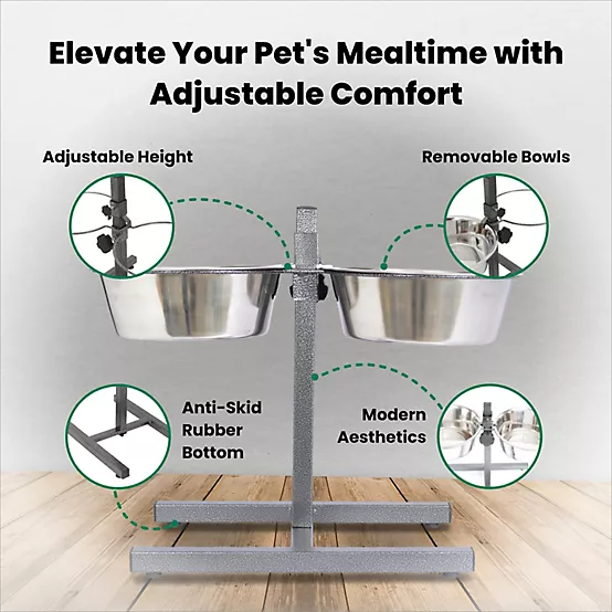 Stainless Steel Pet Bowls Set