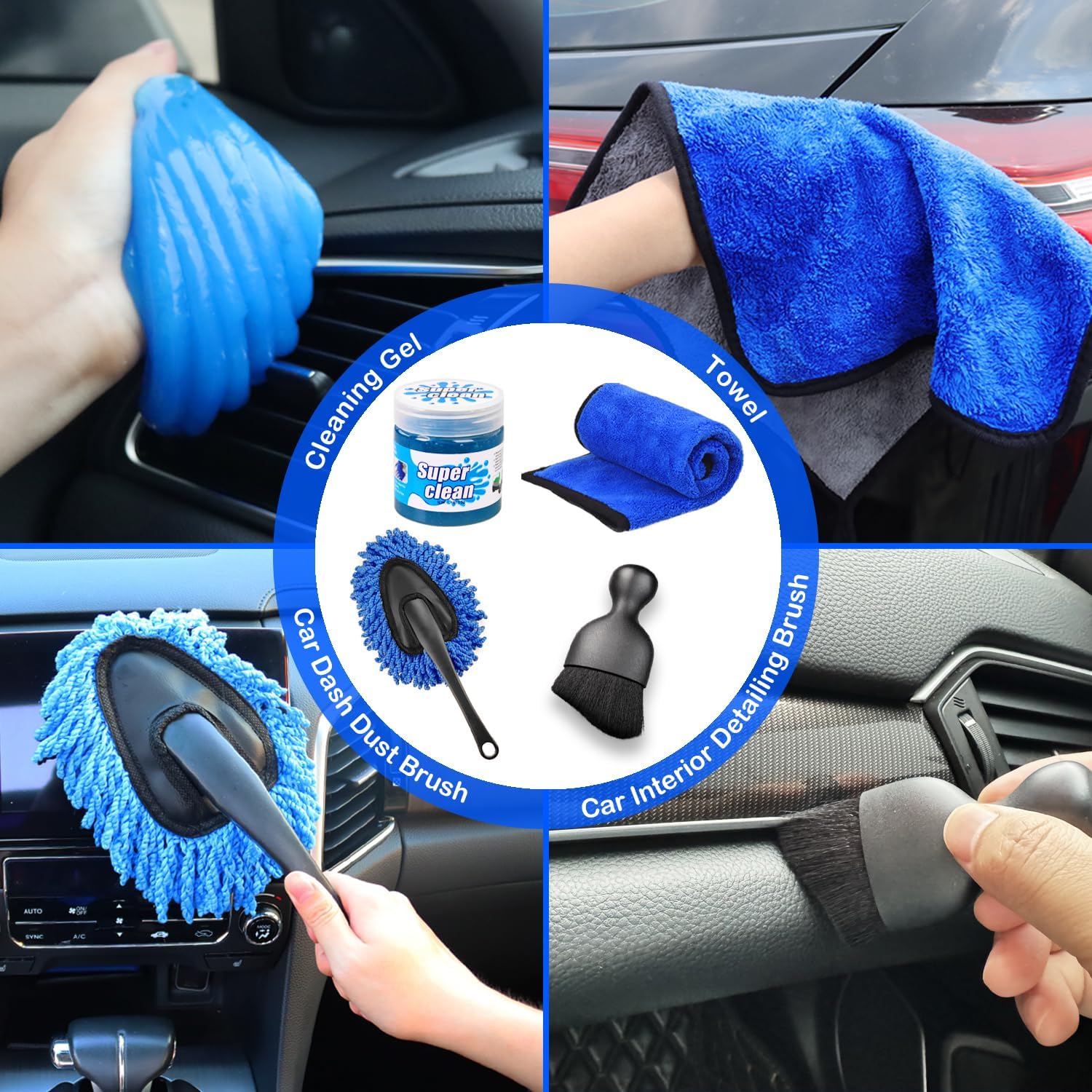 Car Cleaning Kit 12-Piece